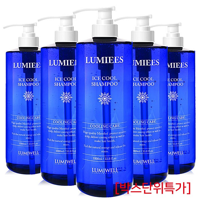 [루미웰] 루미에스 아이스 약산성 쿨 샴푸 1.000g (박스단위특가)